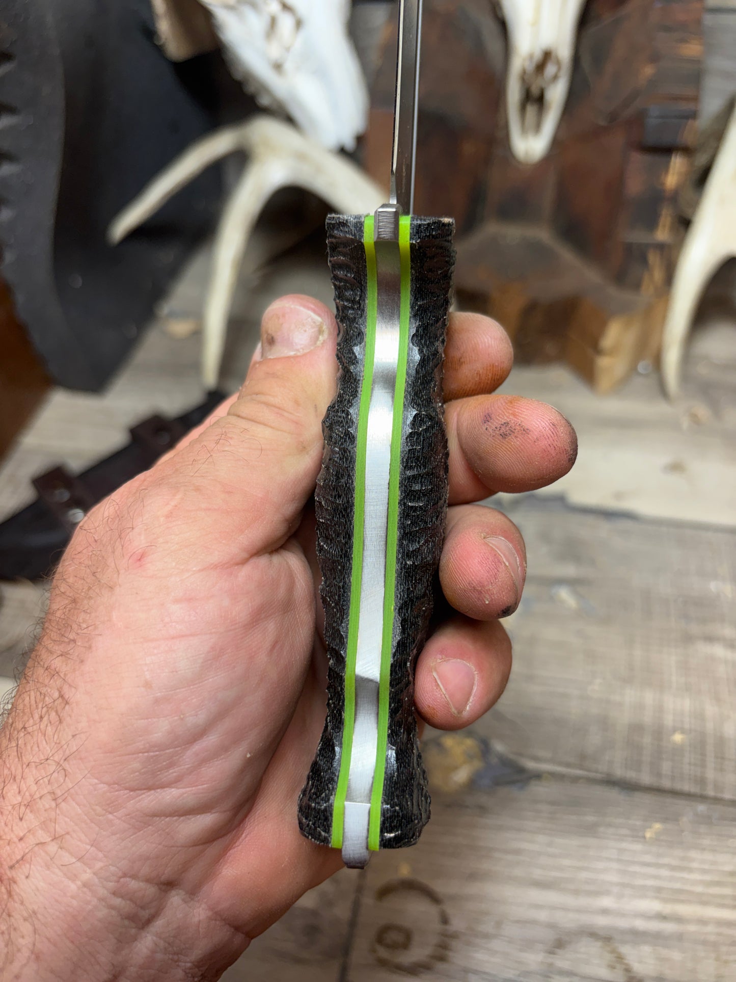 Work Tuff Gear: Little Evil (Gen 2) - Canvas Micarta Handles Knife NOT Included
