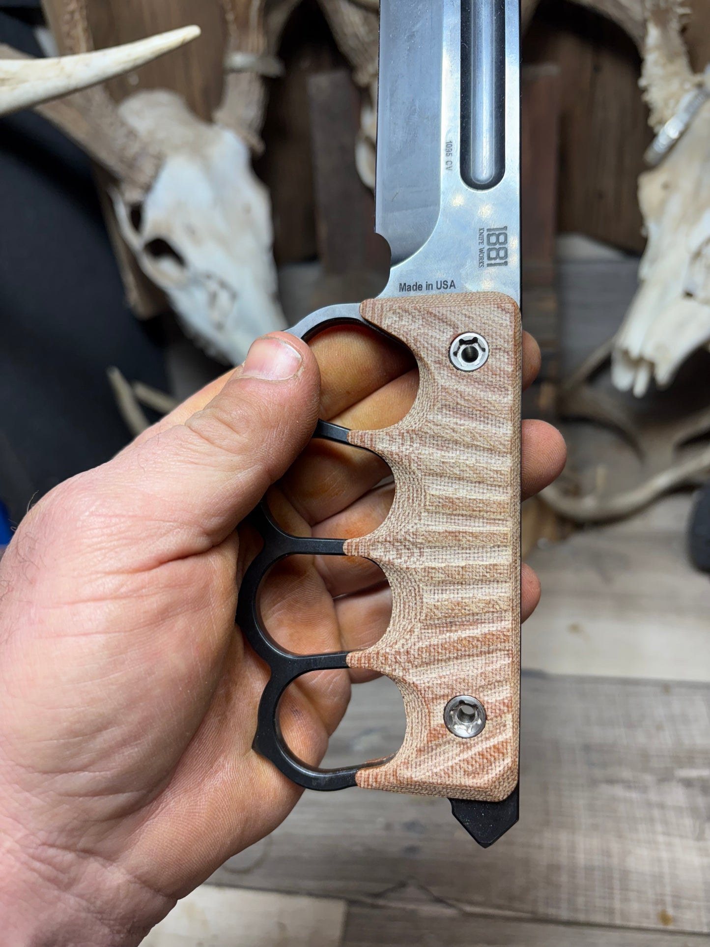 1881 Knife Works Trench Knife Micarta Handles