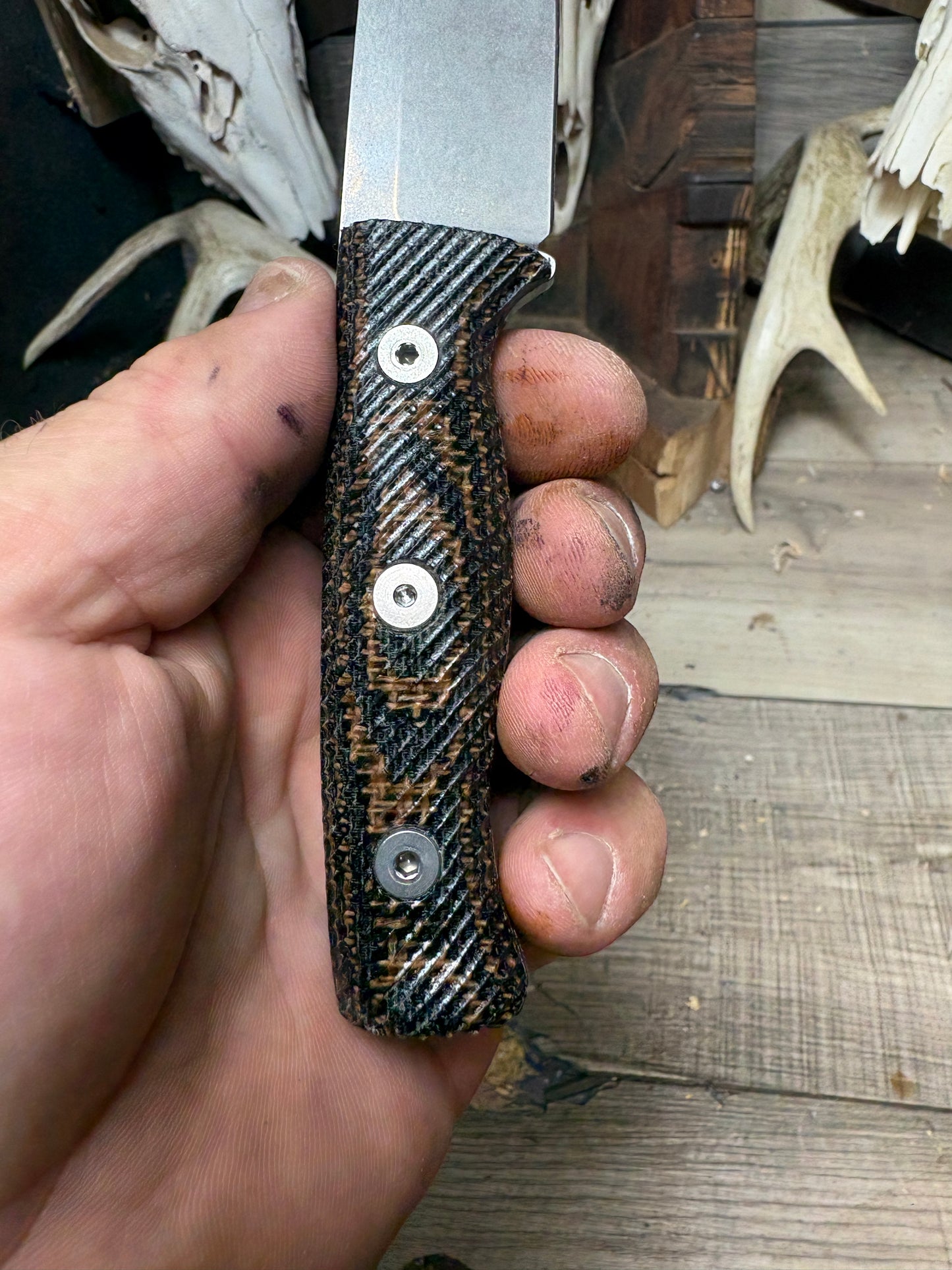 White River Knives Ursus Cub Canvas/Burlap Micarta Handles