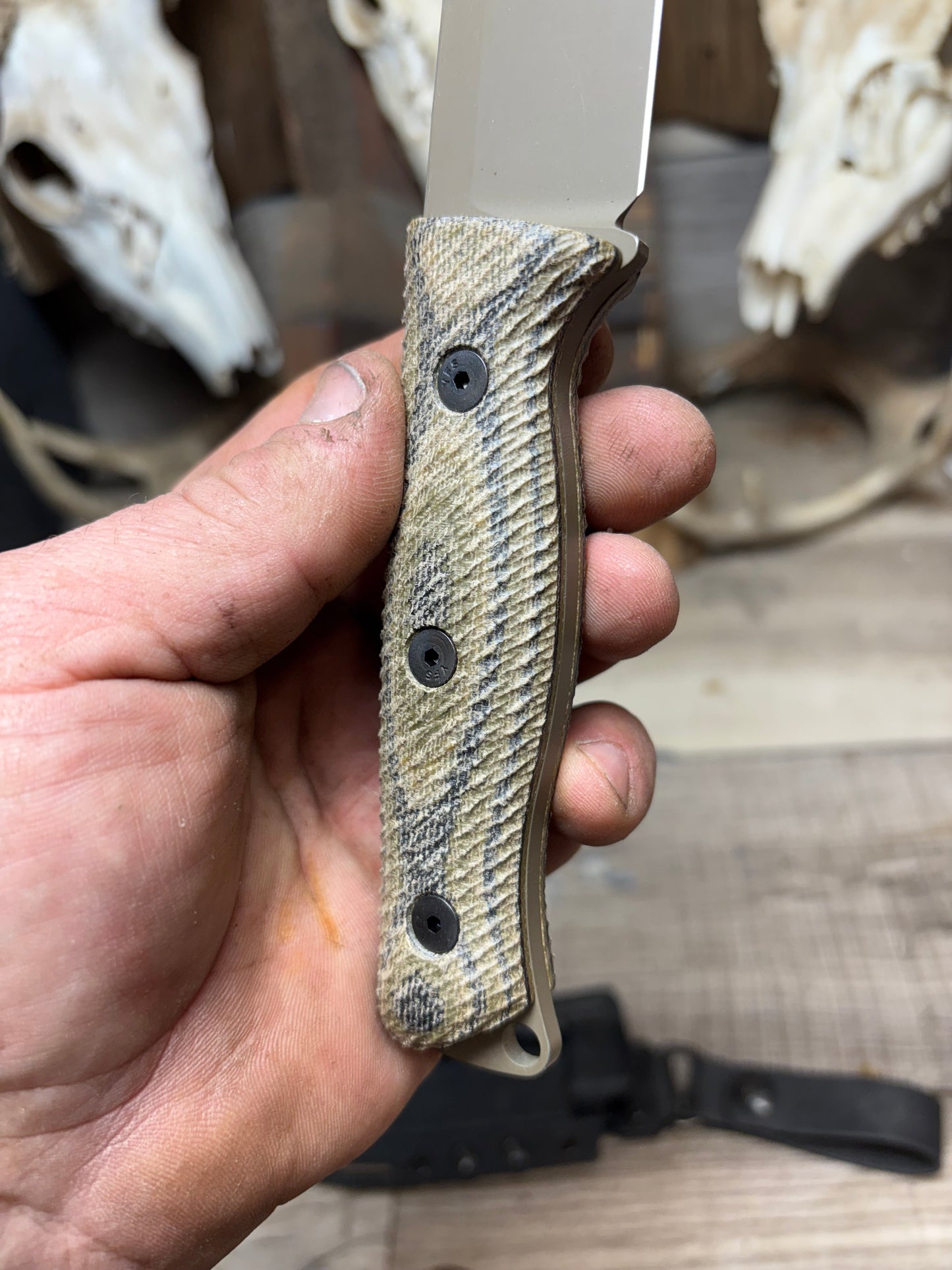 White River Knives Ursus 45 Canvas Micarta Handles