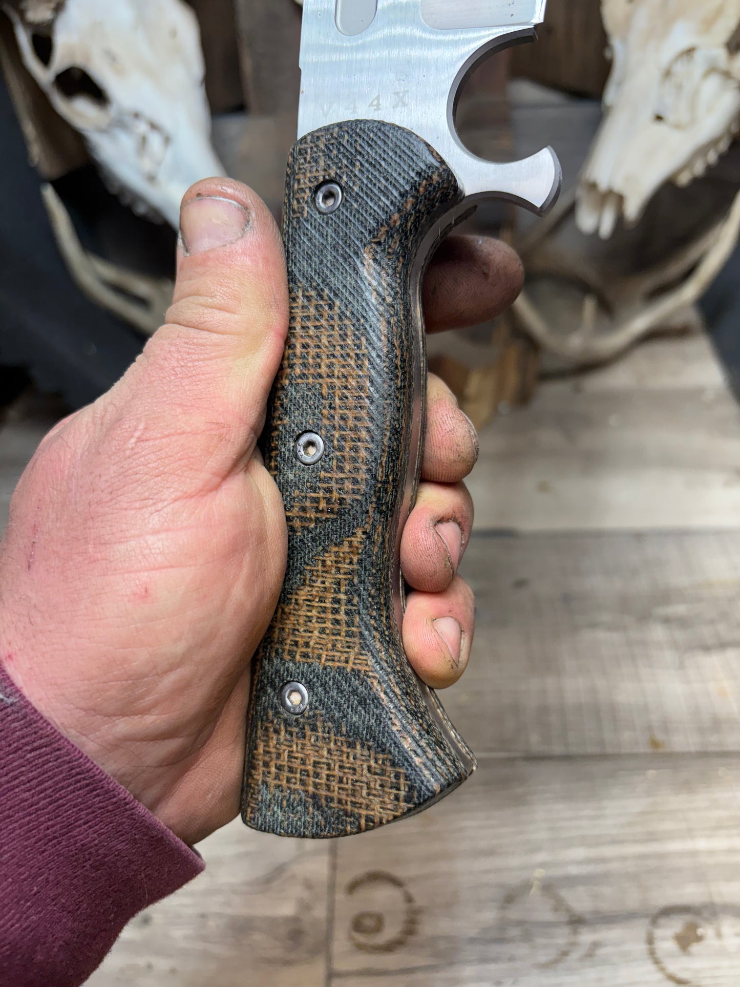 Work Tuff Gear Gen 2 or 3 V44X Canvas/Burlap Micarta Handles