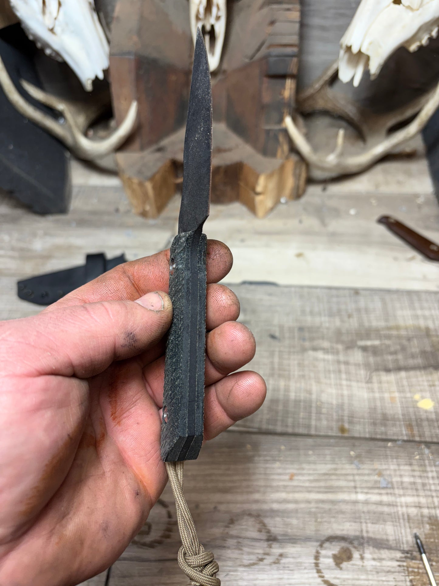 Kizer Harpoon  Micarta Handles