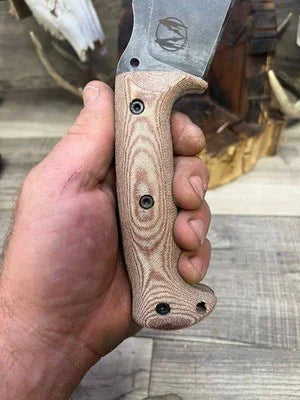 WTG Nomad Camp 9NC Canvas Micarta Handles - Carroll’s Custom Knife Scales