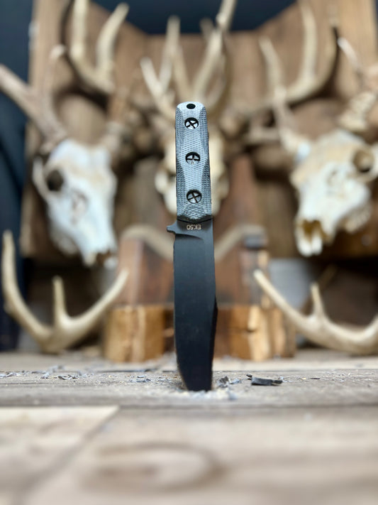 Ka-Bar: EK-50 Short Clip Point / EK-51 Commando Short Drop Point -Canvas Micarta