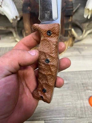 Work Tuff Gear: Little Evil (Gen 2) - Canvas Micarta Handles Knife NOT Included - Carroll’s Custom Knife Scales