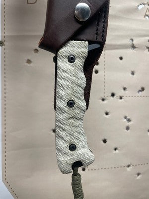 Tops Knives Wild Pig Hunter Canvas Micarta Handles - Carroll’s Custom Knife Scales
