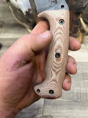 WTG Nomad Camp 9NC Canvas Micarta Handles - Carroll’s Custom Knife Scales