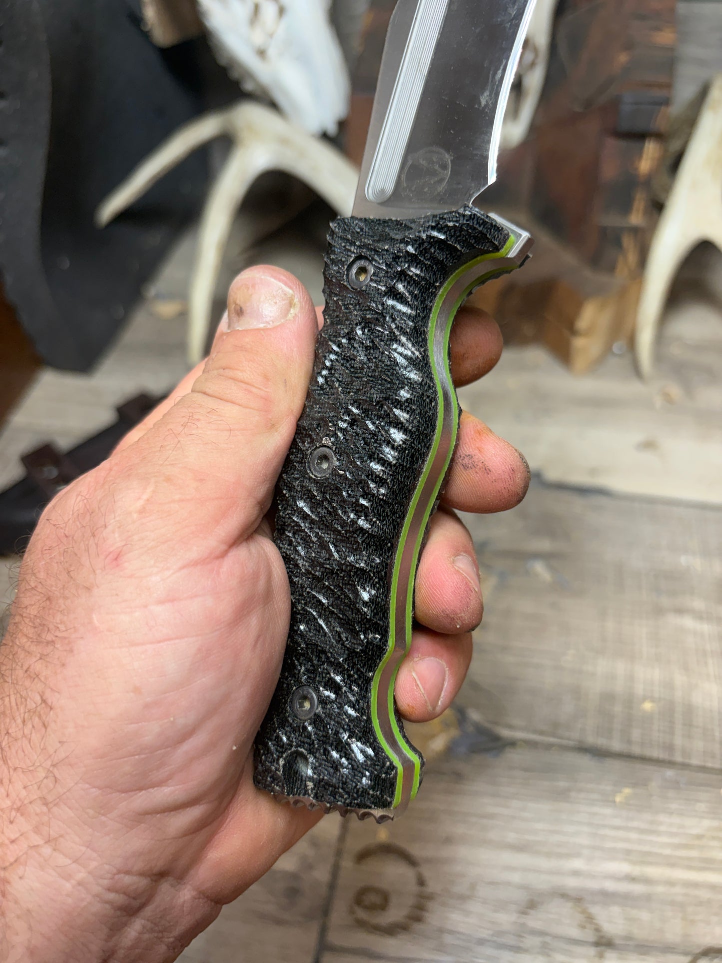 Work Tuff Gear: Little Evil (Gen 2) - Canvas Micarta Handles Knife NOT Included