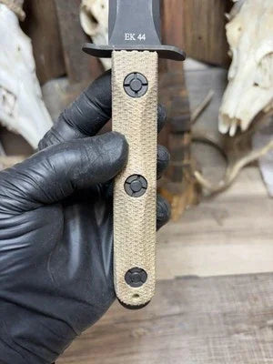 KA-BAR EK-44 EK Commando 4 & 5 Canvas Micarta Handles