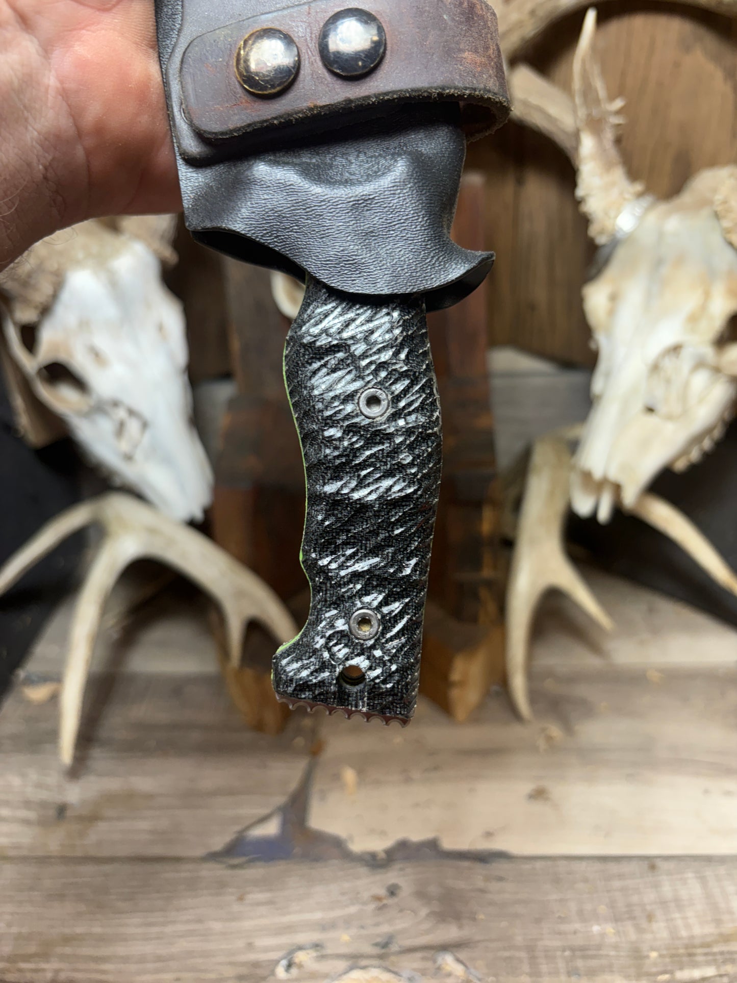 Work Tuff Gear: Little Evil (Gen 2) - Canvas Micarta Handles Knife NOT Included