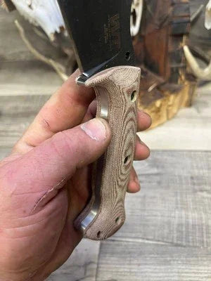 WTG Nomad Camp 9NC Canvas Micarta Handles - Carroll’s Custom Knife Scales