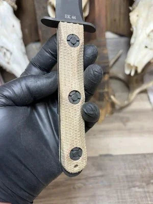KA-BAR EK-44 EK Commando 4 & 5 Canvas Micarta Handles
