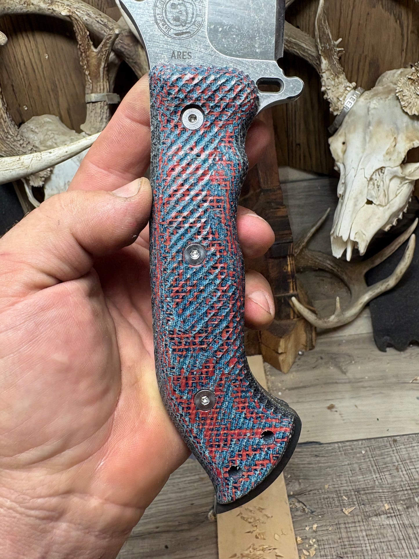 WTG Ares Canvas Micarta Handles