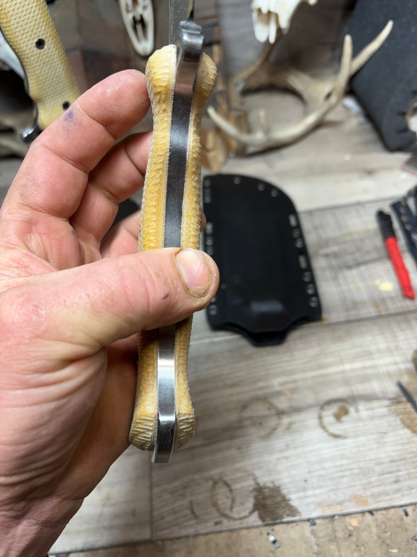 WTG Ares Canvas Micarta Handles