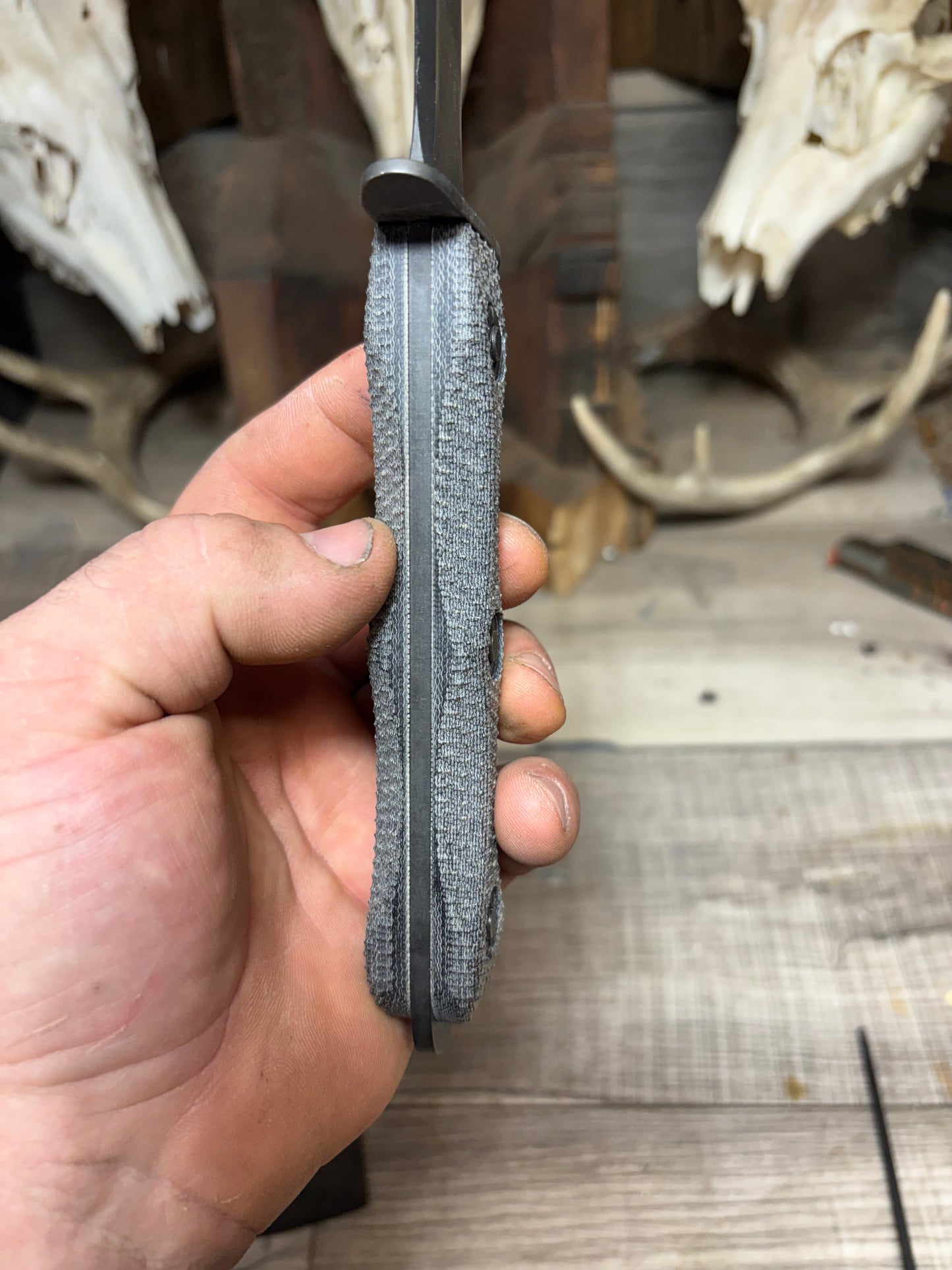 KA-BAR EK-44 EK Commando 4 & 5 Canvas Micarta Handles