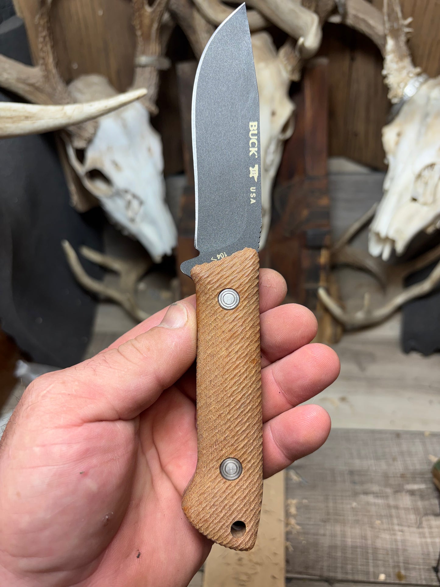 Buck Knives 104 Compadre Micarta Handles