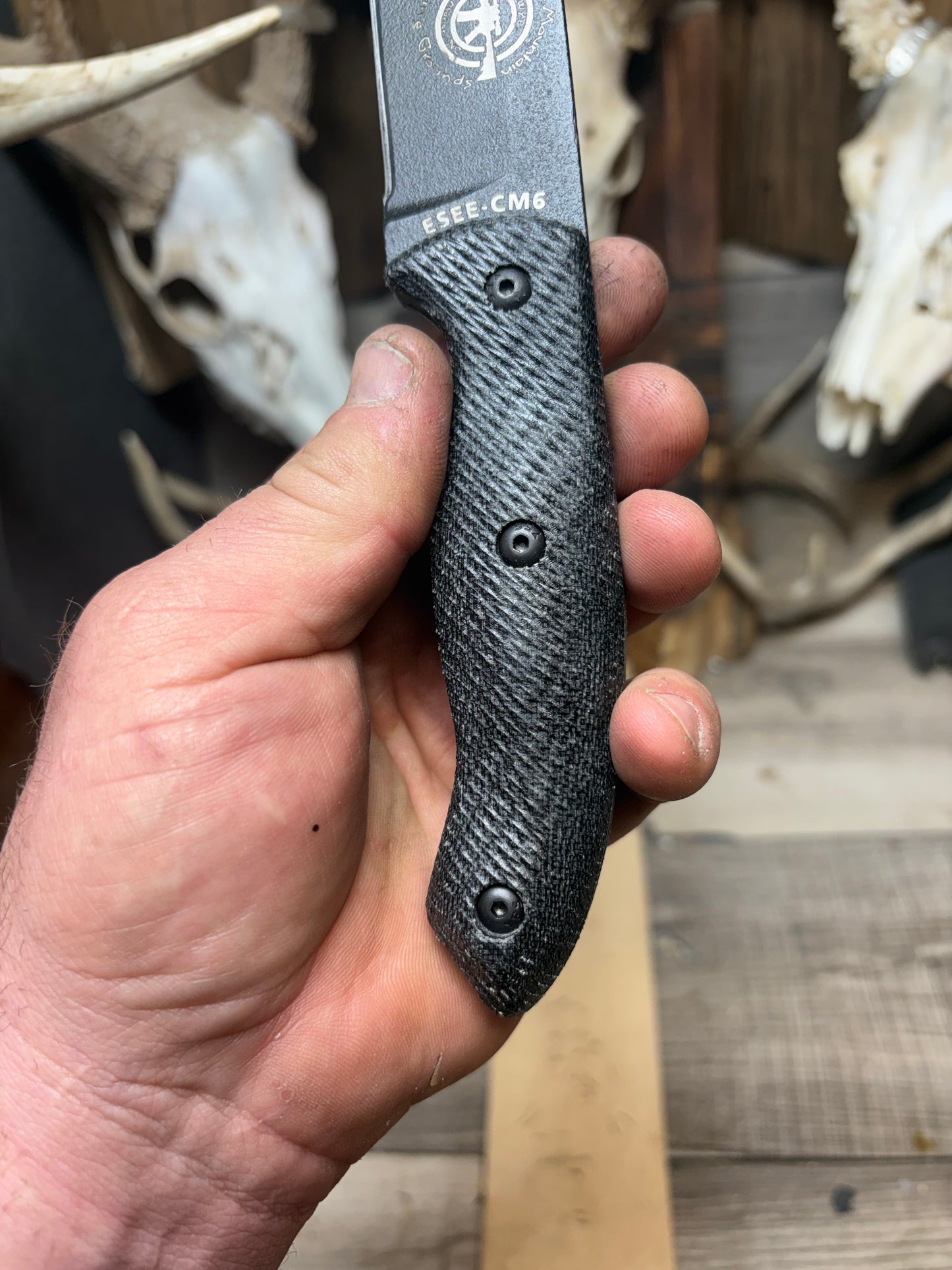 Esee CM6 Canvas Micarta Handles