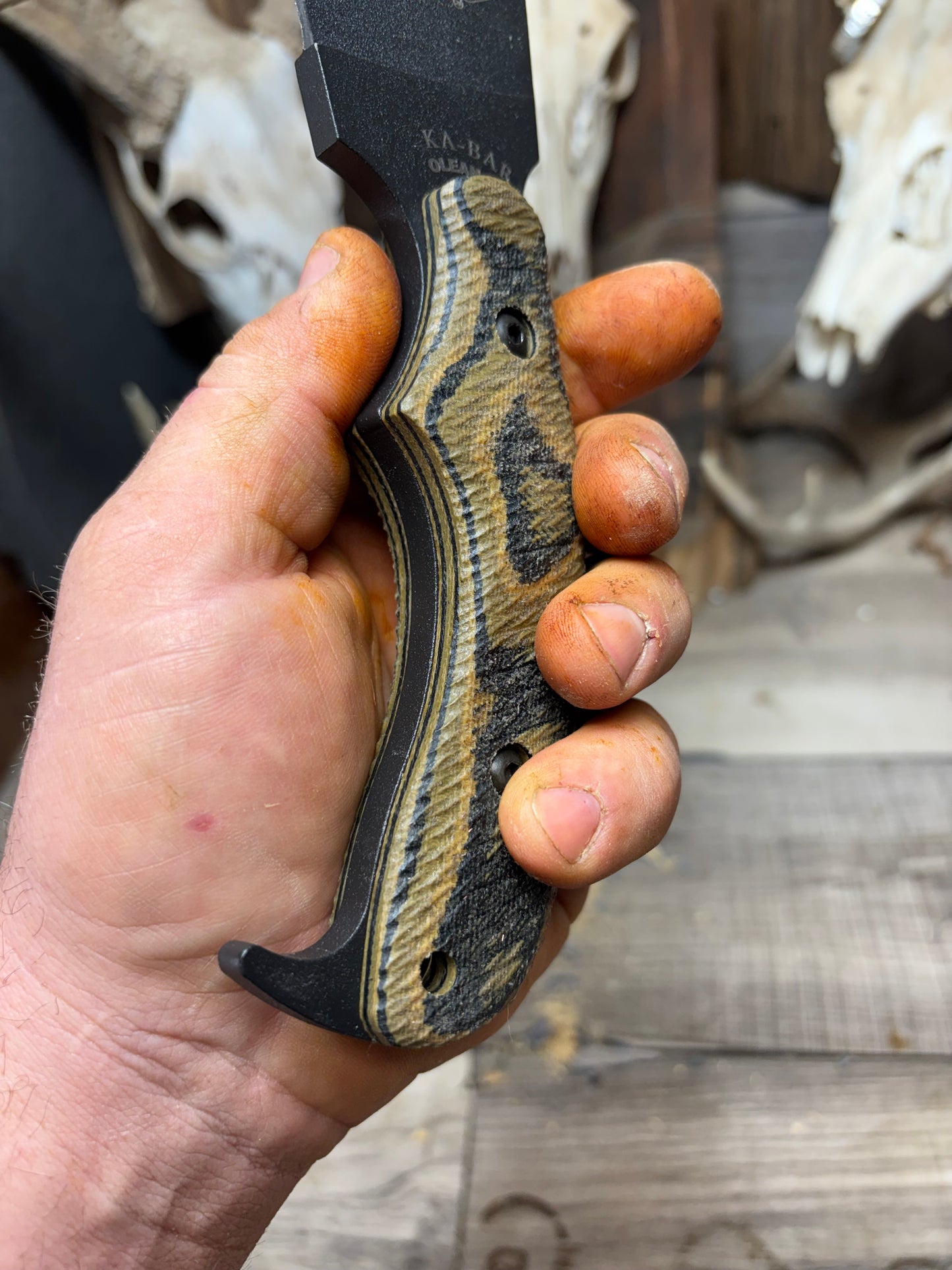KA-BAR Zombie Or Adventure Series Canvas Micarta Handles