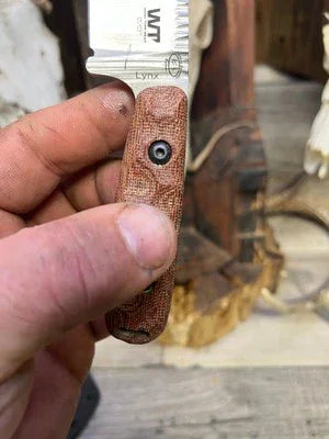 WTG Lynx Canvas Micarta Handles - Carroll’s Custom Knife Scales