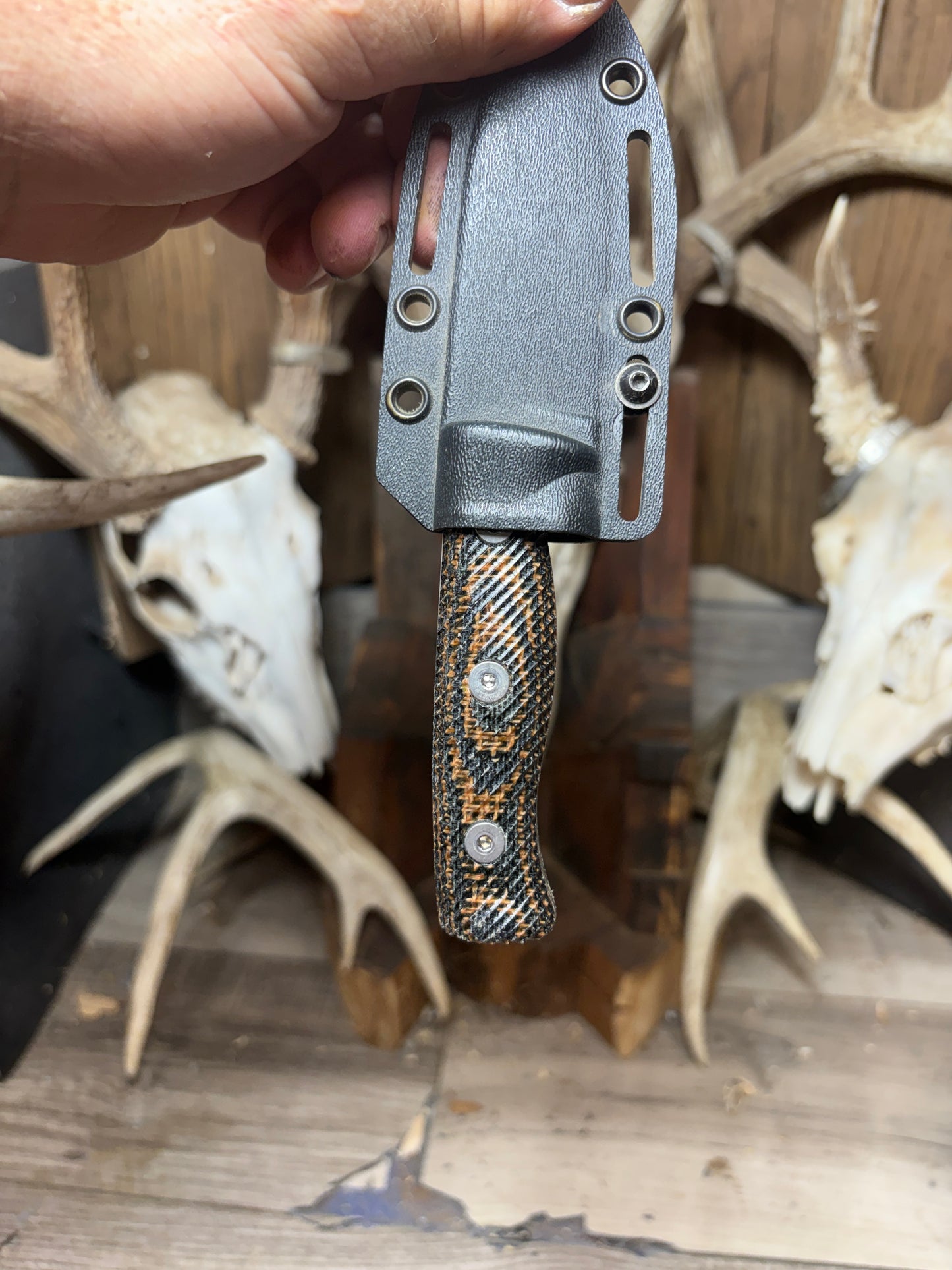 White River Knives Ursus Cub Canvas/Burlap Micarta Handles