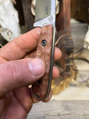 WTG Lynx Canvas Micarta Handles - Carroll’s Custom Knife Scales