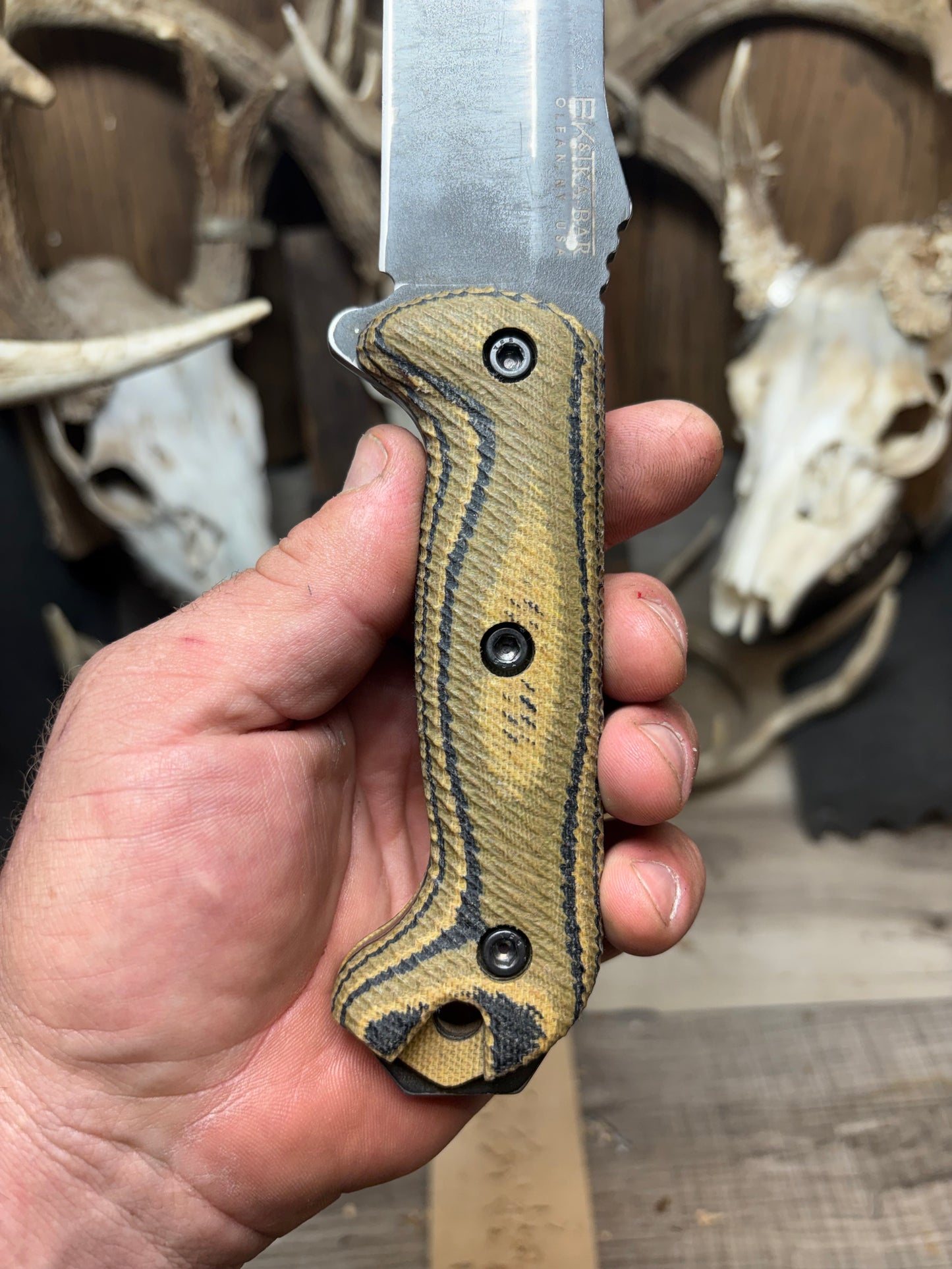 KA-BAR Becker BK2, BK9, Etc. Micarta Handles