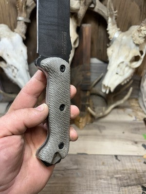 KA-BAR Becker BK2, BK9, Etc. Canvas Micarta Handles - Carroll’s Custom Knife Scales