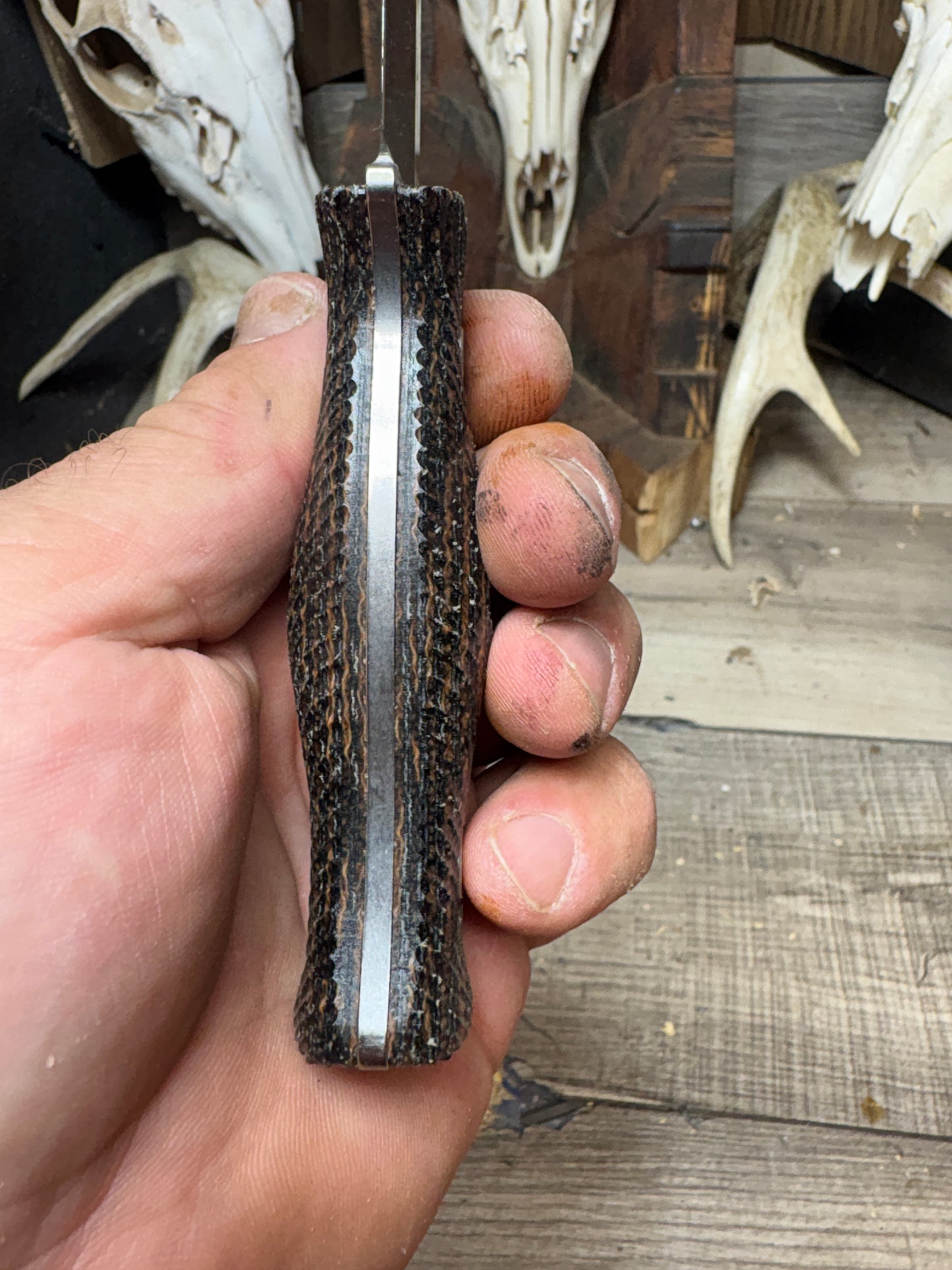 White River Knives Ursus Cub Canvas/Burlap Micarta Handles