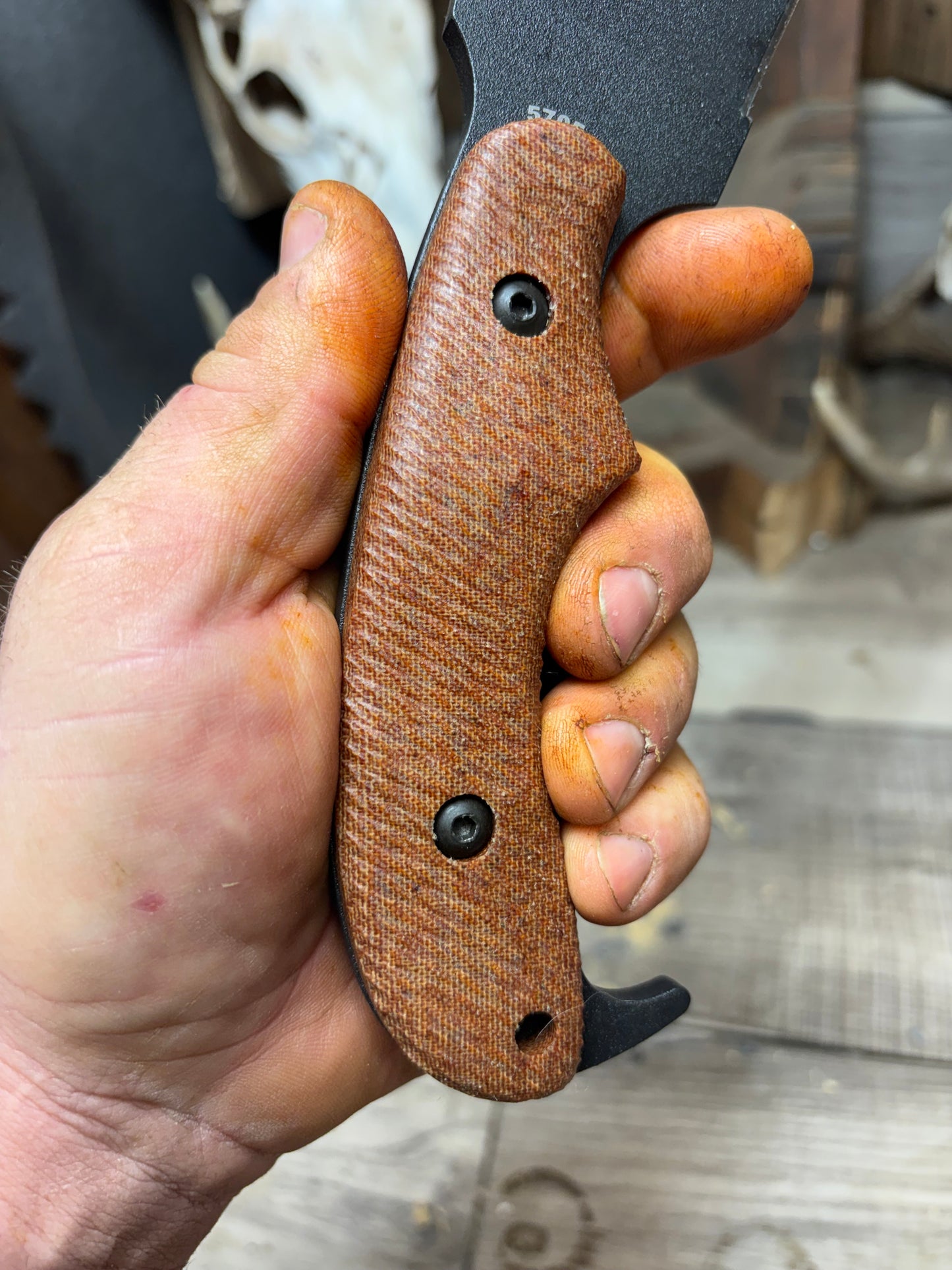 KA-BAR Zombie Or Adventure Series Canvas Micarta Handles