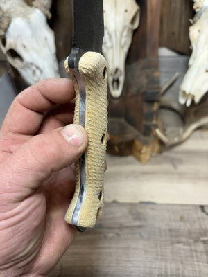 KA-BAR Becker BK2, BK9, Etc. Canvas Micarta Handles - Carroll’s Custom Knife Scales
