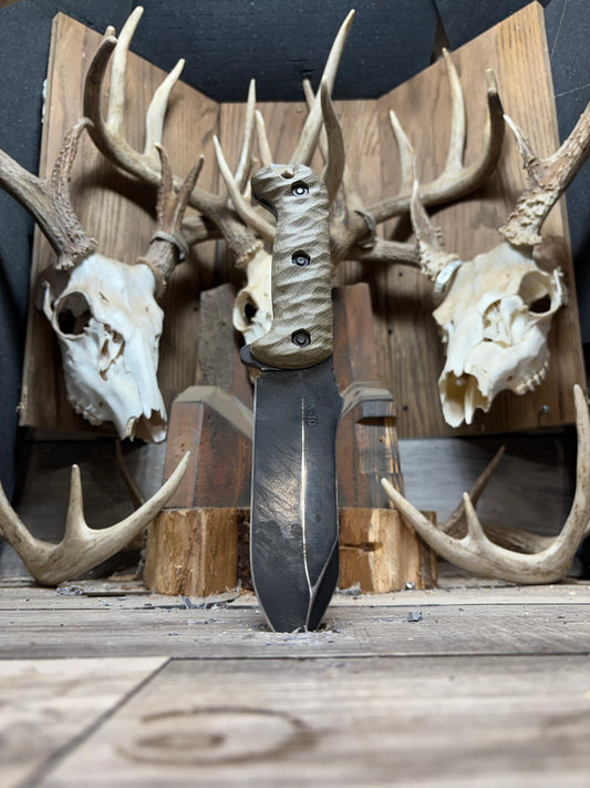 KA-BAR Becker BK2, BK9, Etc. Canvas Micarta Handles