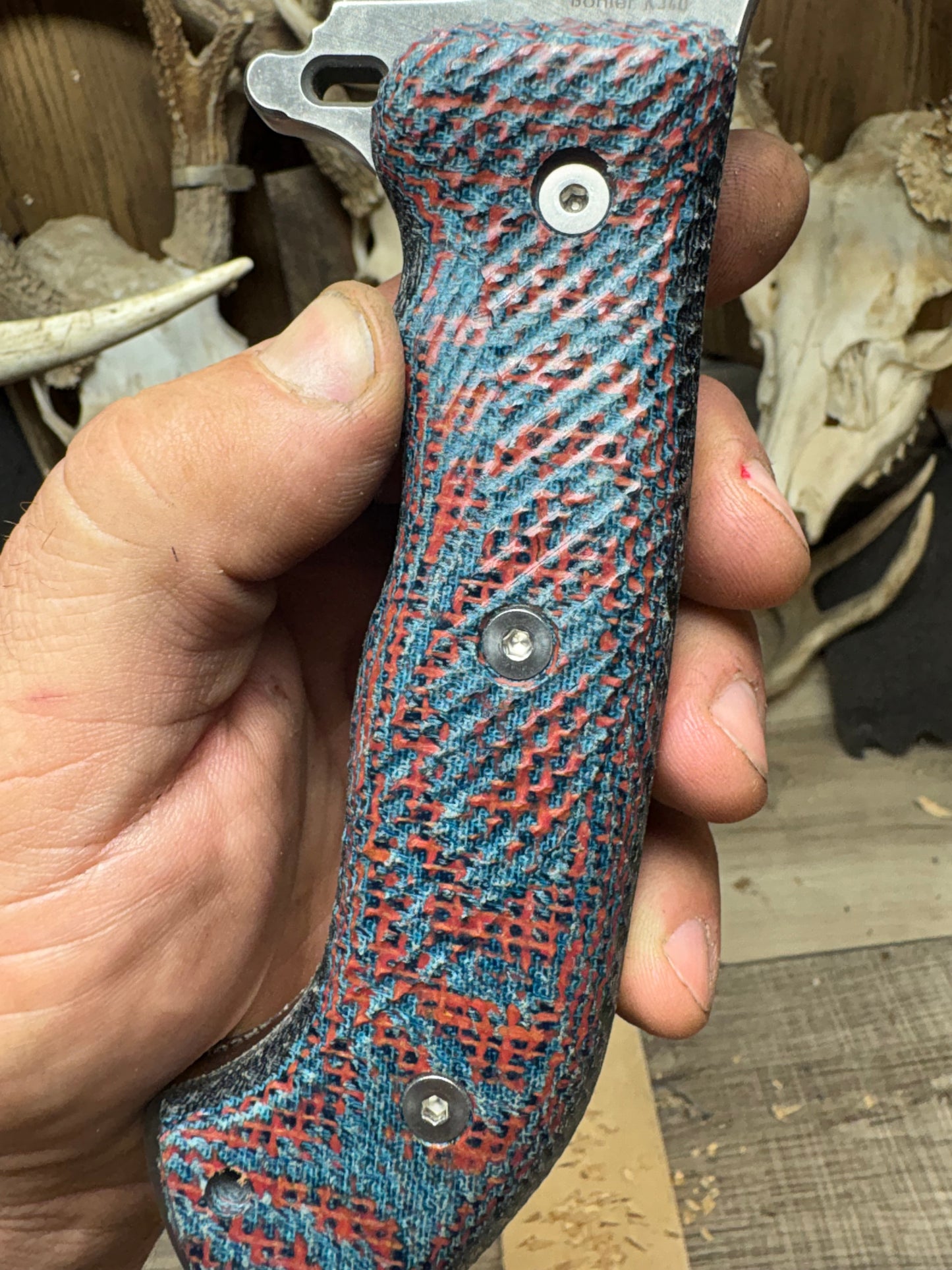 WTG Ares Canvas Micarta Handles