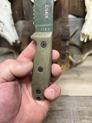 Esee 3 / Esee 4 Canvas Micarta Handles - Carroll’s Custom Knife Scales