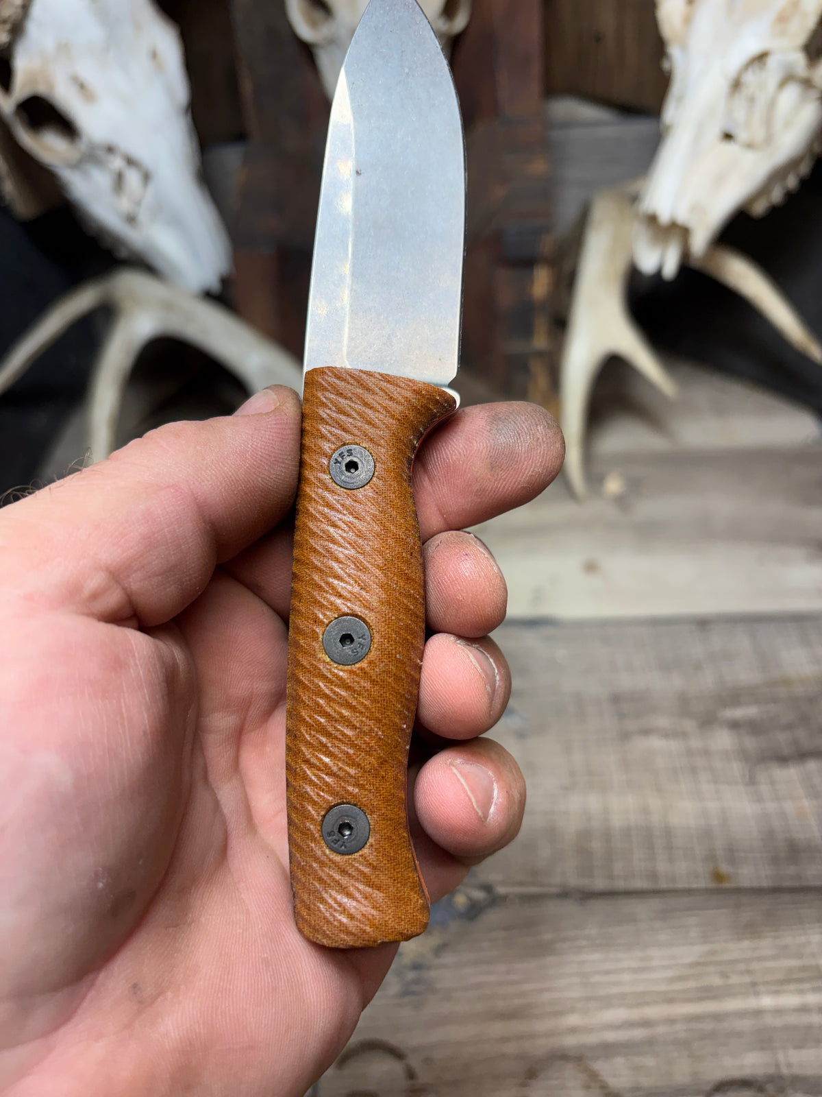 White River Knives Ursus Cub Canvas Micarta Handles