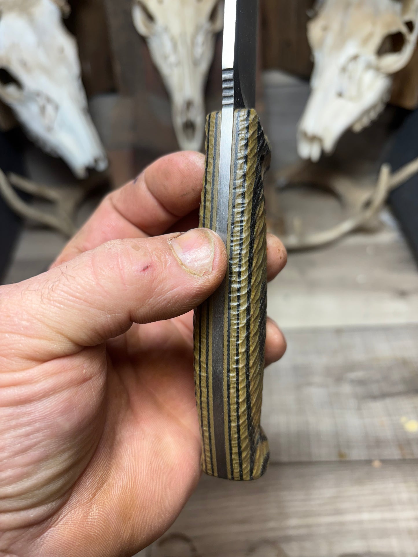 WTG Red Wolf / Timberwolf Canvas Micarta Handles