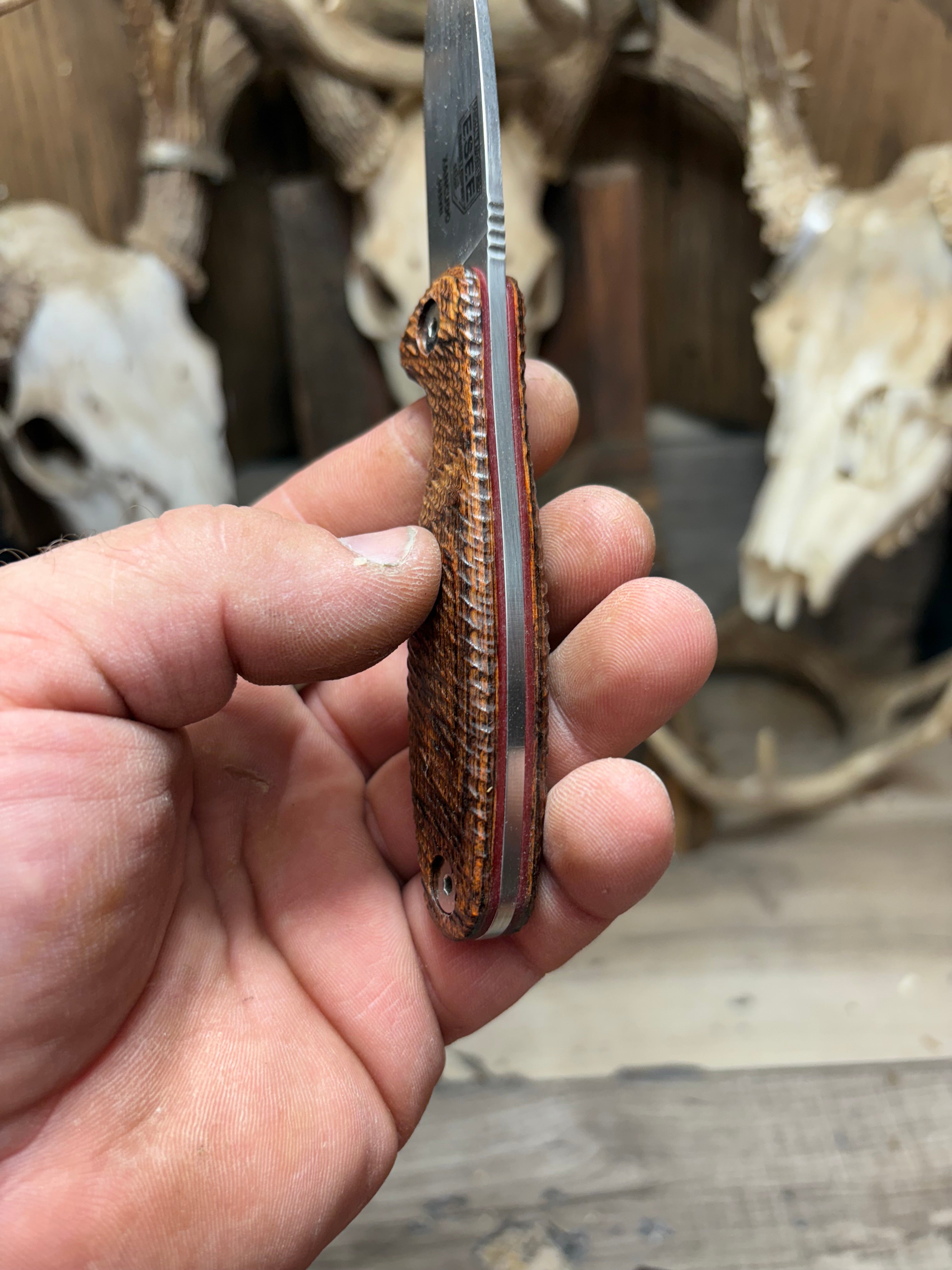 Esee Xancudo Dymalux Handles – Carroll's Custom Knife Scales