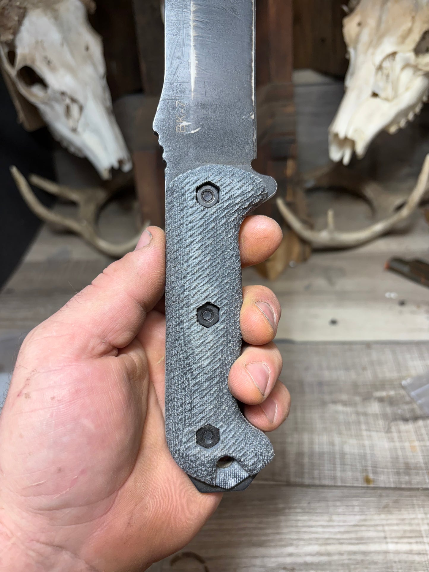KA-BAR Becker BK2, BK9, Etc. Canvas Micarta Handles
