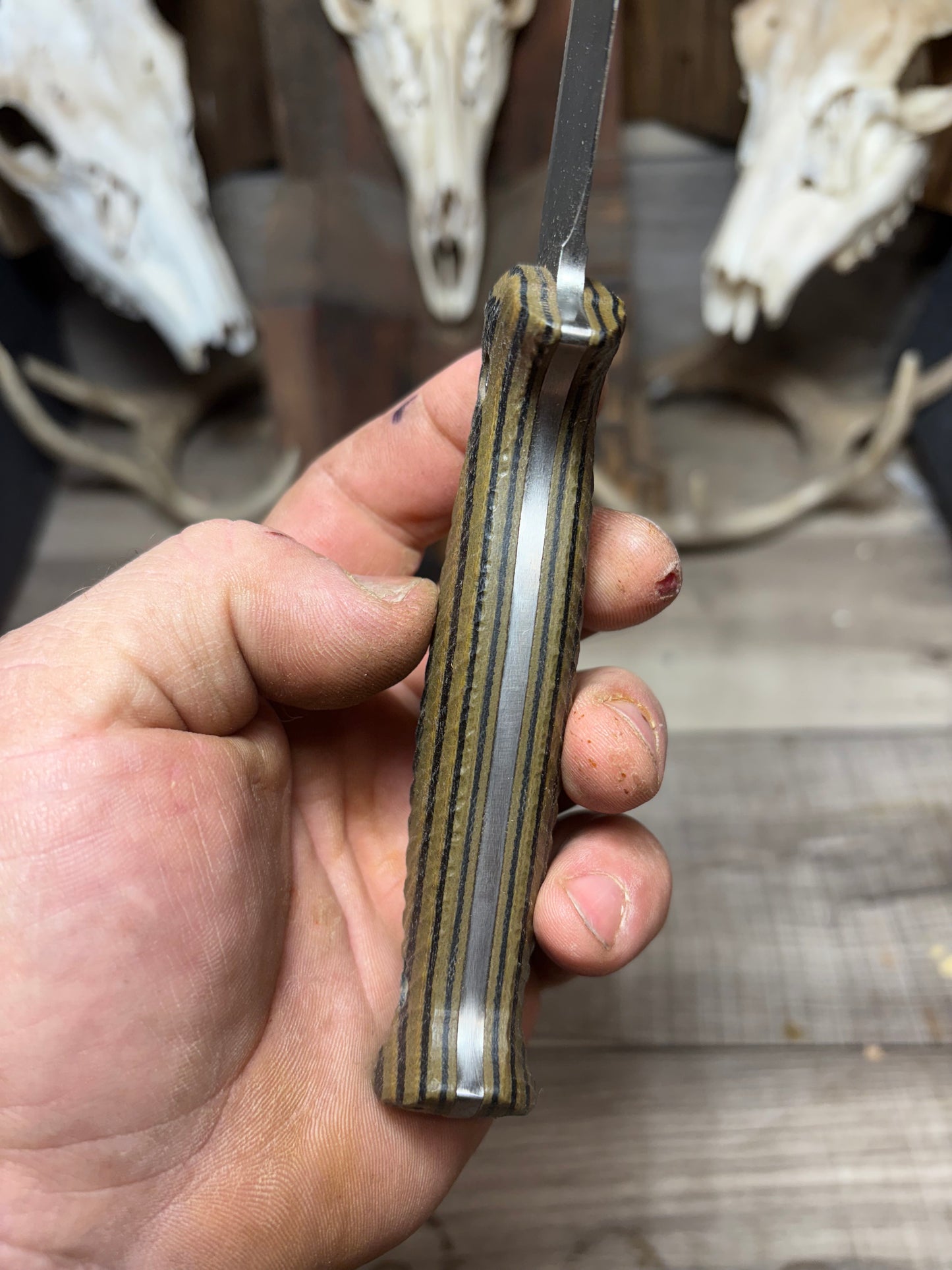 WTG Red Wolf / Timberwolf Canvas Micarta Handles