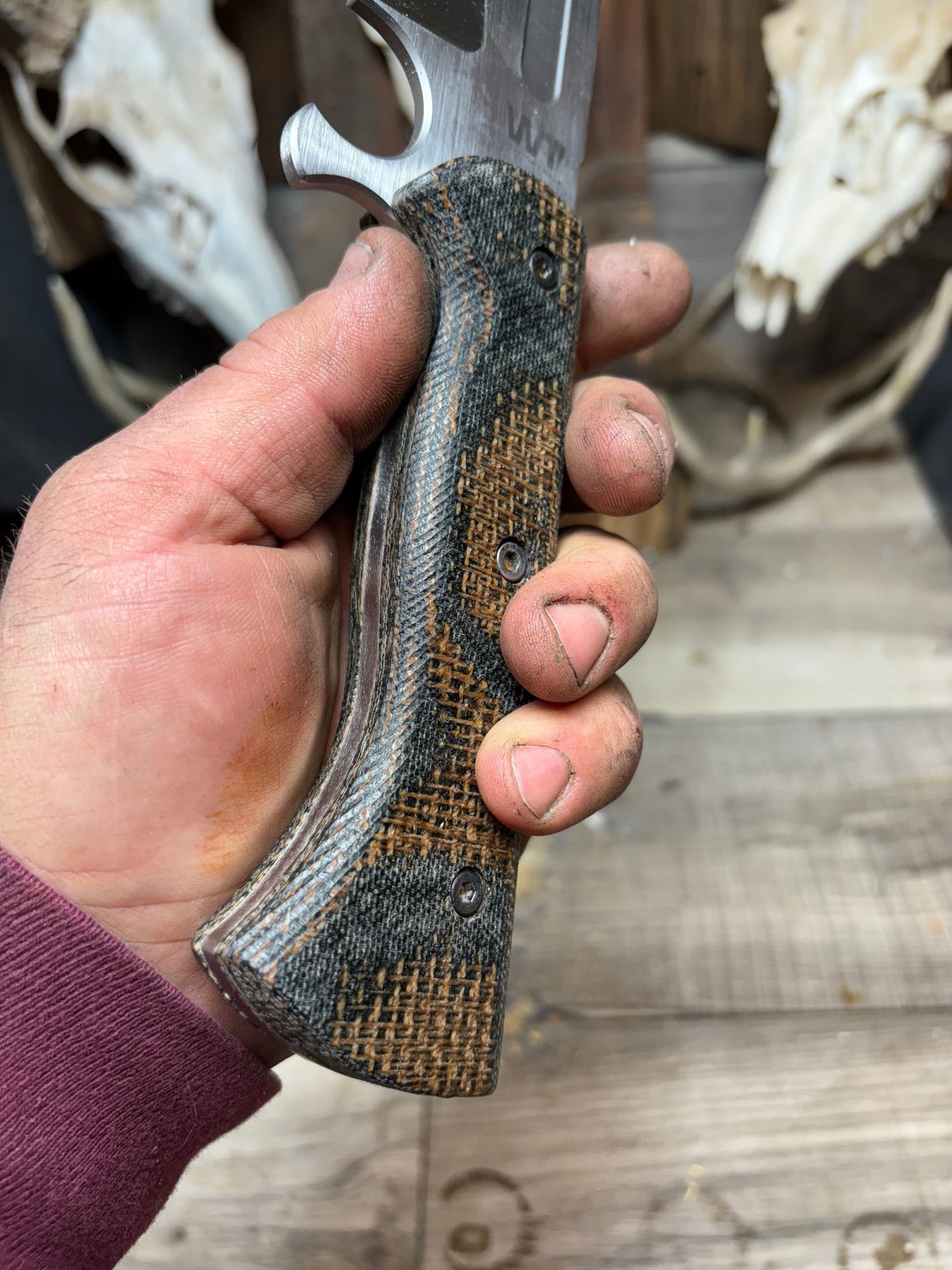 Work Tuff Gear Gen 2 or 3 V44X Canvas/Burlap Micarta Handles
