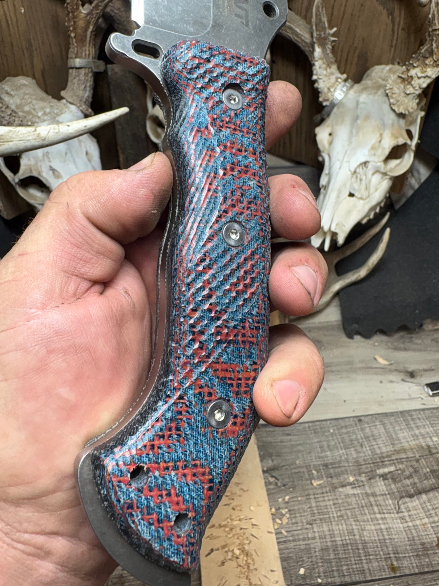 WTG Ares Canvas Micarta Handles