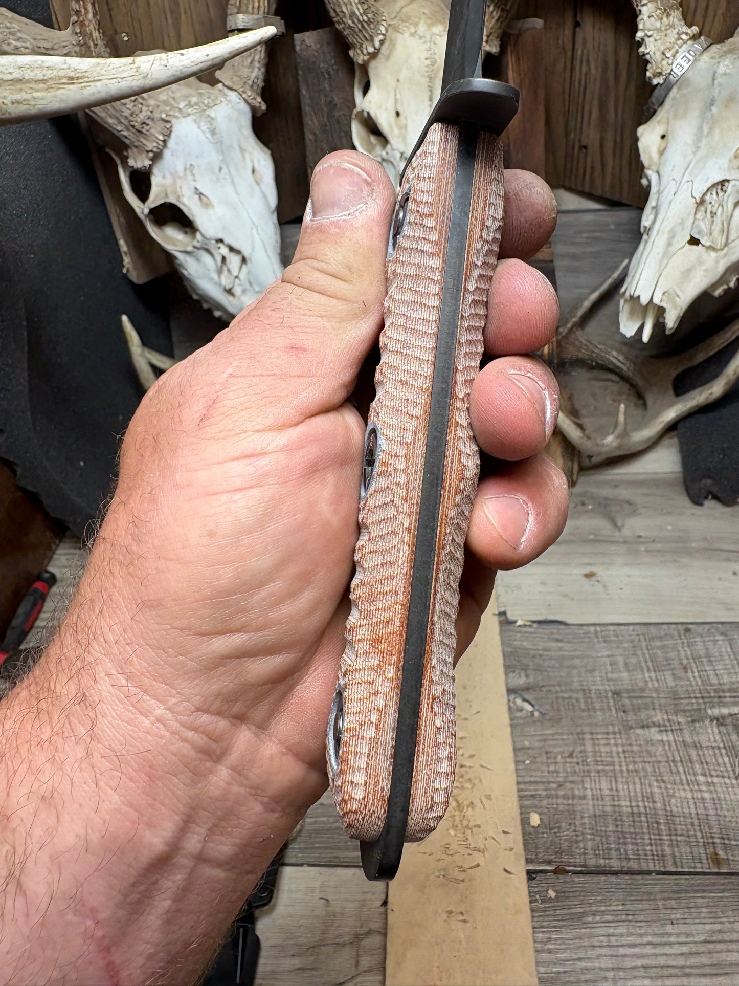 KA-BAR EK-44 EK Commando 4 & 5 Canvas Micarta Handles