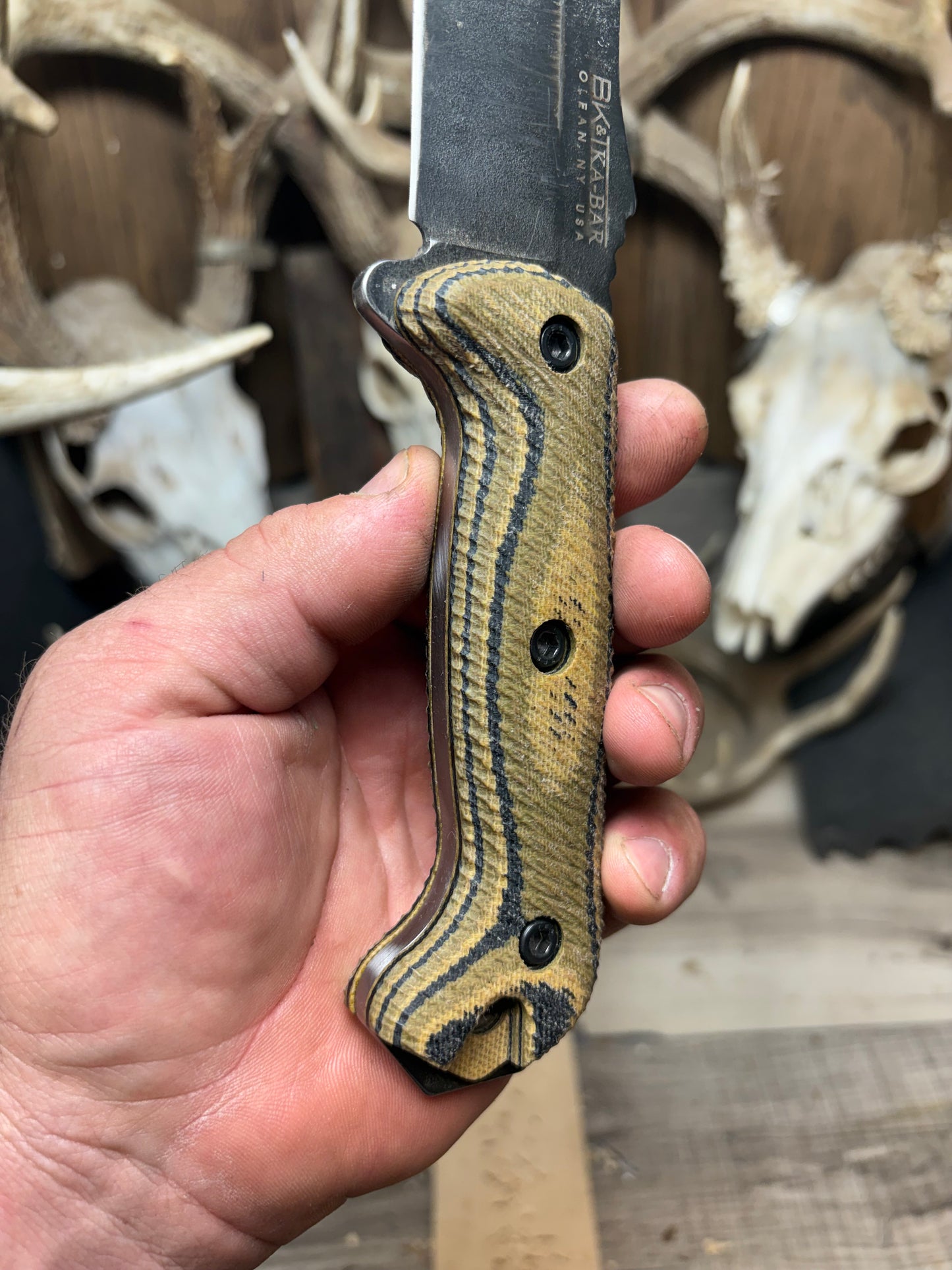 KA-BAR Becker BK2, BK9, Etc. Micarta Handles