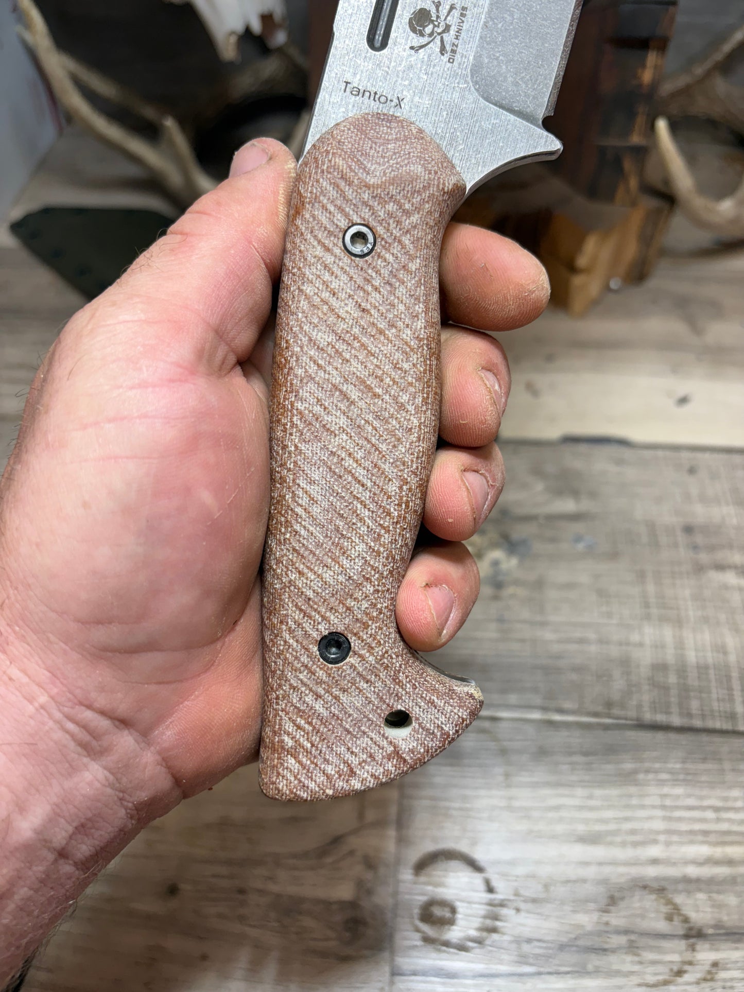 Work Tuff Gear Tanto X Micarta Handles