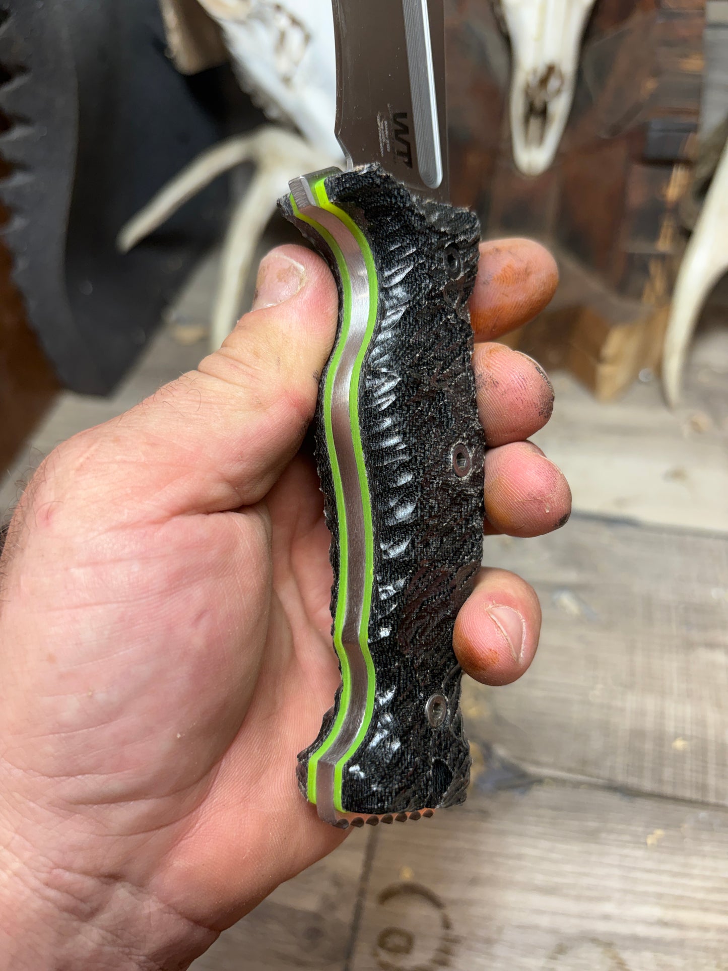 Work Tuff Gear: Little Evil (Gen 2) - Canvas Micarta Handles Knife NOT Included