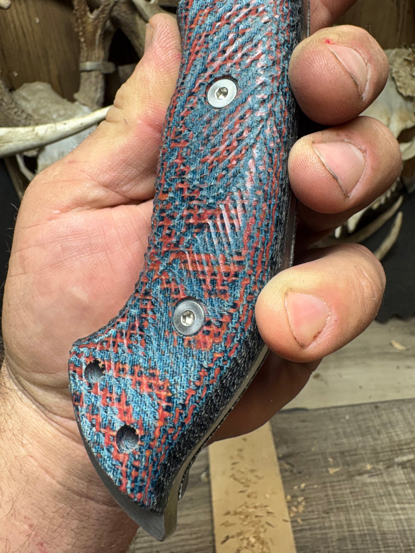 WTG Ares Canvas Micarta Handles