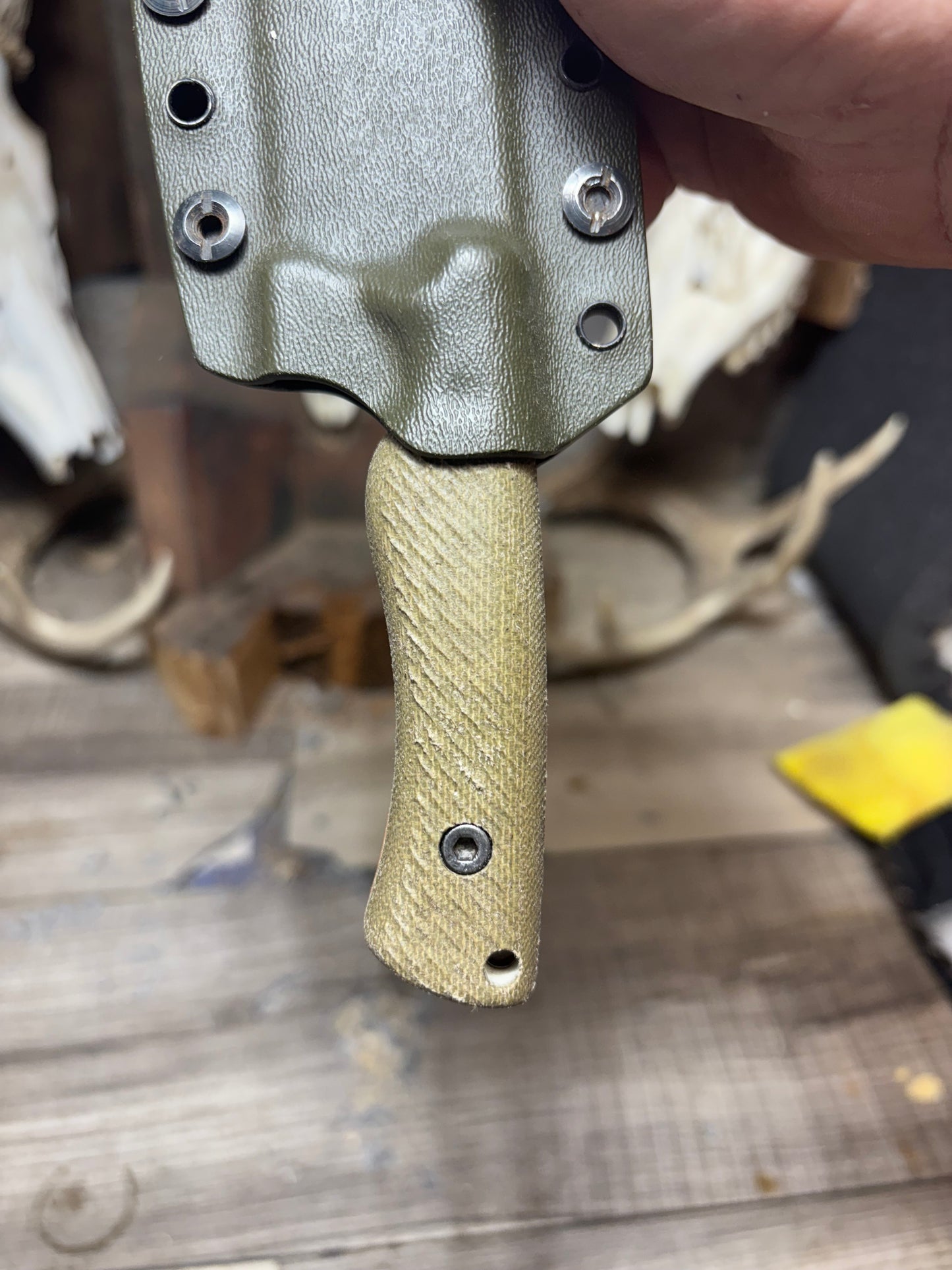 WTG Puzon EDC Canvas Micarta Handles