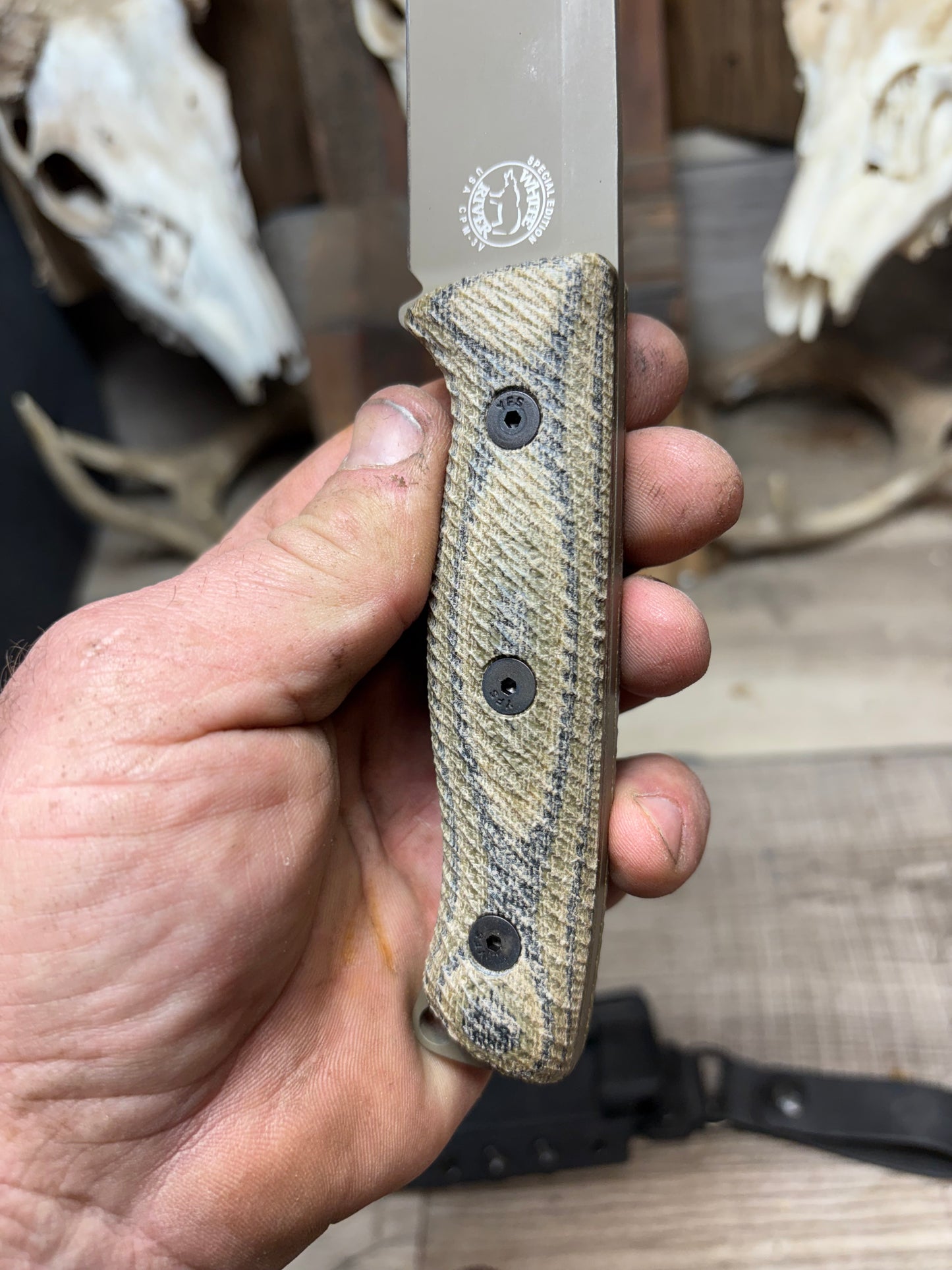 White River Knives Ursus 45 Canvas Micarta Handles