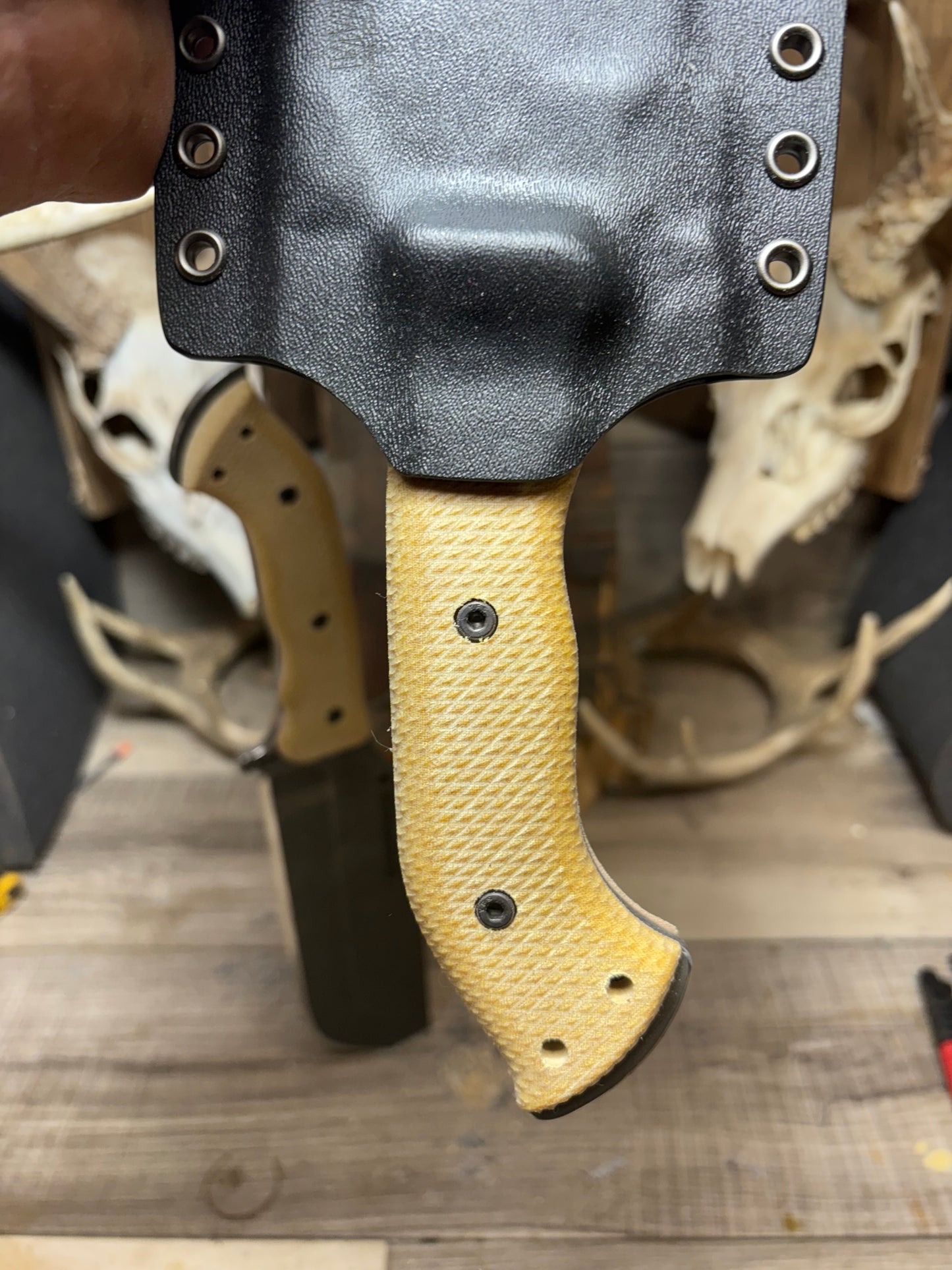 WTG Ares Canvas Micarta Handles