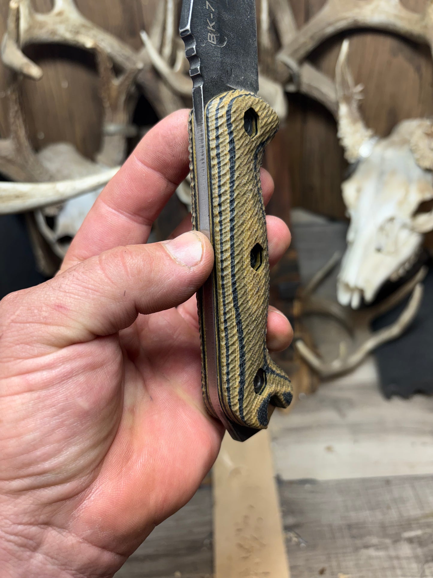 KA-BAR Becker BK2, BK9, Etc. Micarta Handles