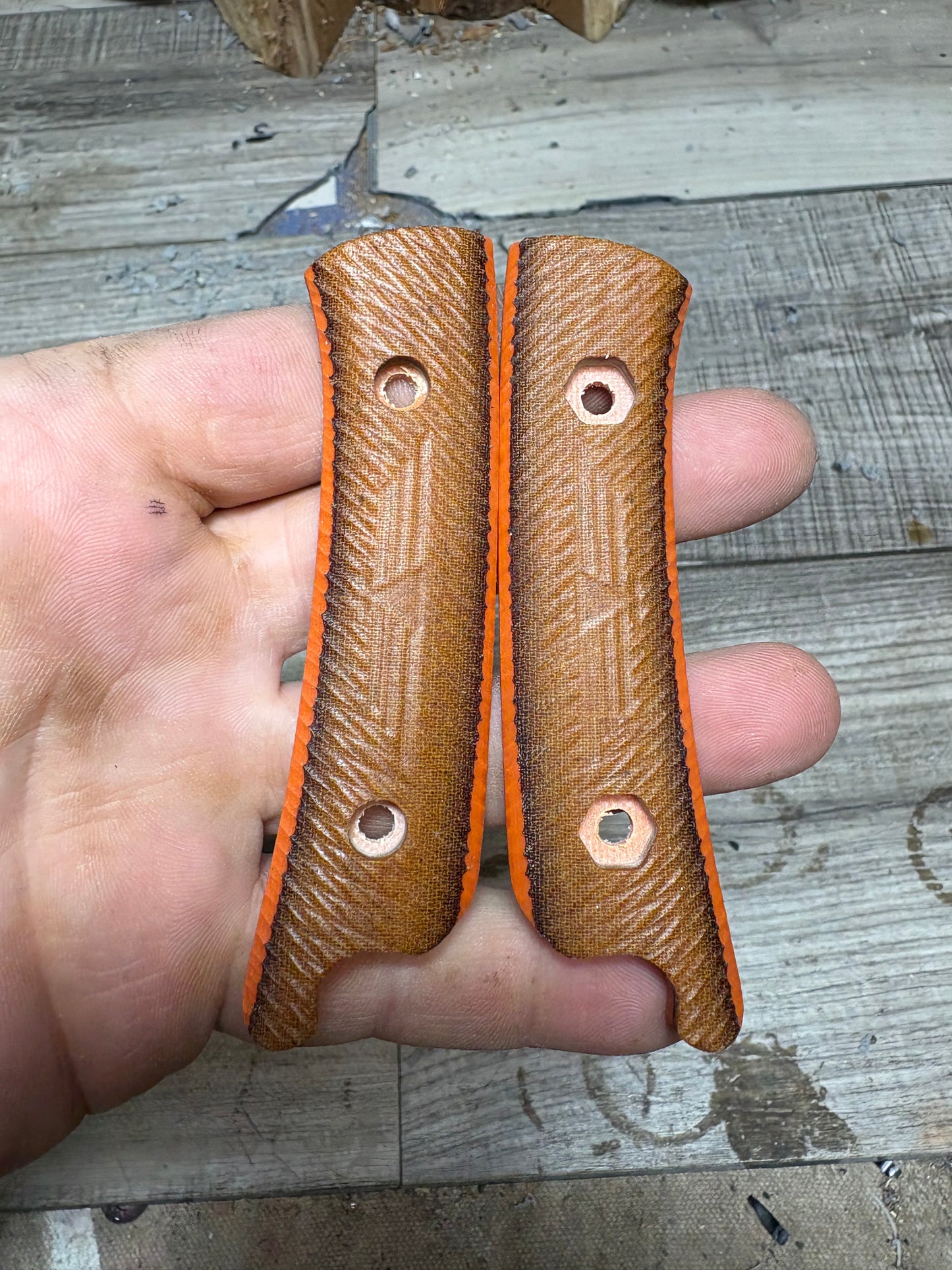 KA-BAR: Jarosz Globetrotter -Micarta Handles (Knife NOT Included)